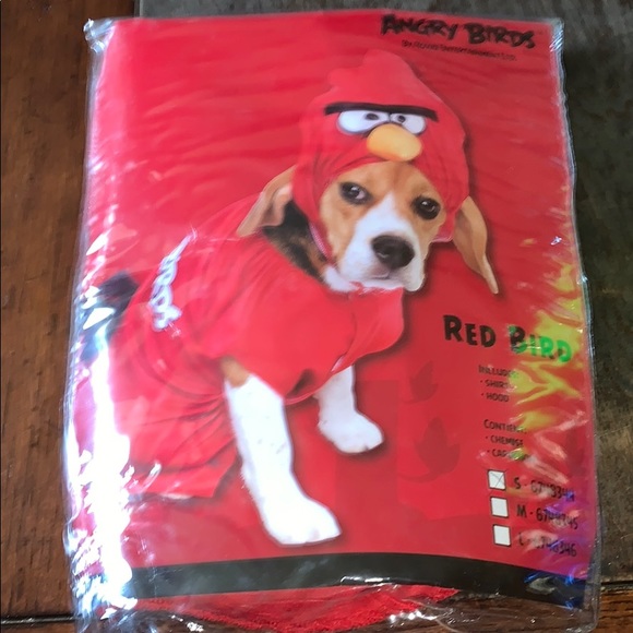 red bird angry birds dog halloween costume small - Picture 1 of 8